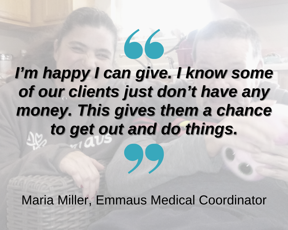 Emmaus team member quote about SPFSL Campaign