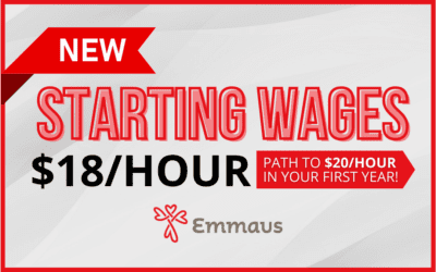 Emmaus Offering New Starting Wages