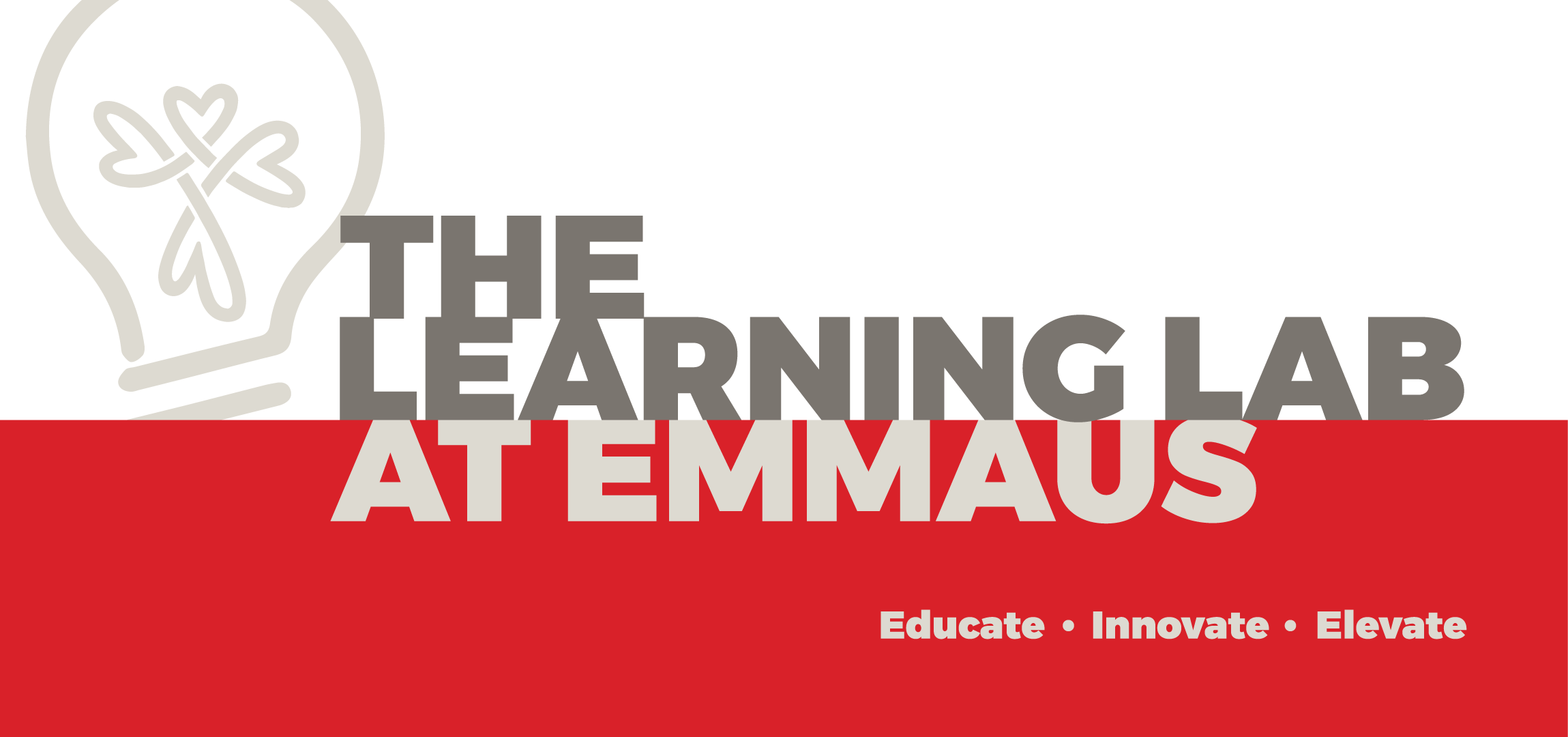 "The Learning Lab at Emmaus logo with tagline 'Educate. Innovate. Elevate.'"</p>
<p>