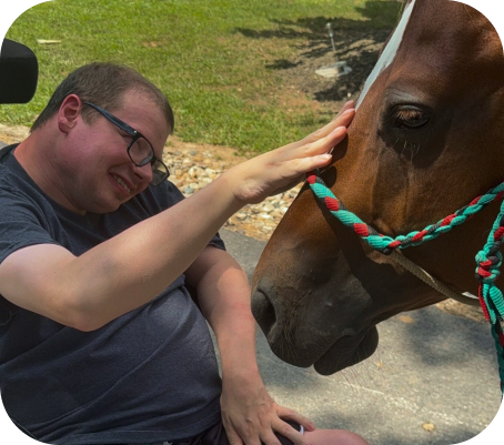 Our Transparency Pledge Man with Horse