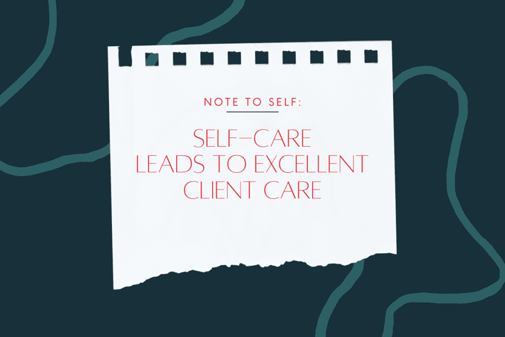 A torn piece of white lined notebook paper on a dark teal background with abstract wavy lines. The paper contains the text 