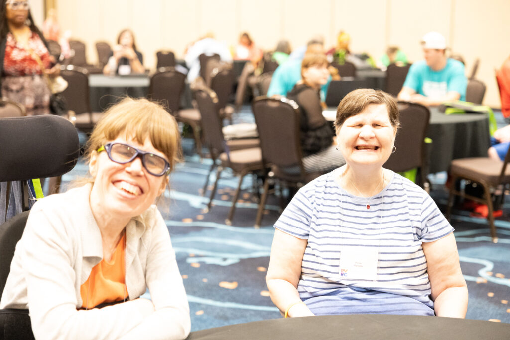 Ladies Smiling at Event